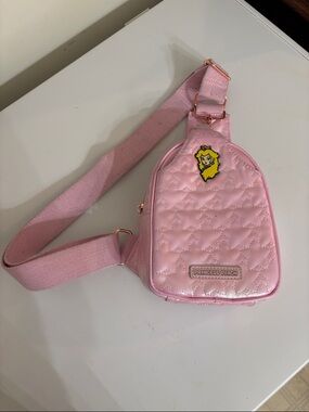 Princess Peach Pink iridescent Crossbody Bag